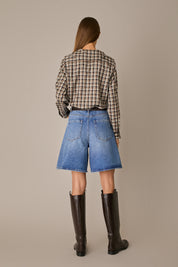 Camicia in seta con colletto foulard