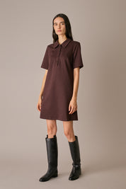 Abito polo in jersey di cotone