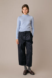 Pantaloni wide-leg in velluto a coste