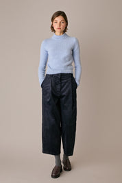 Pantaloni wide-leg in velluto a coste