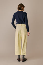 Pantaloni wide-leg in velluto a coste