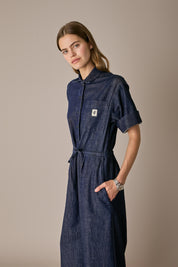 Tuta in denim leggero – Everyday Wear blu denim, gamba ampia