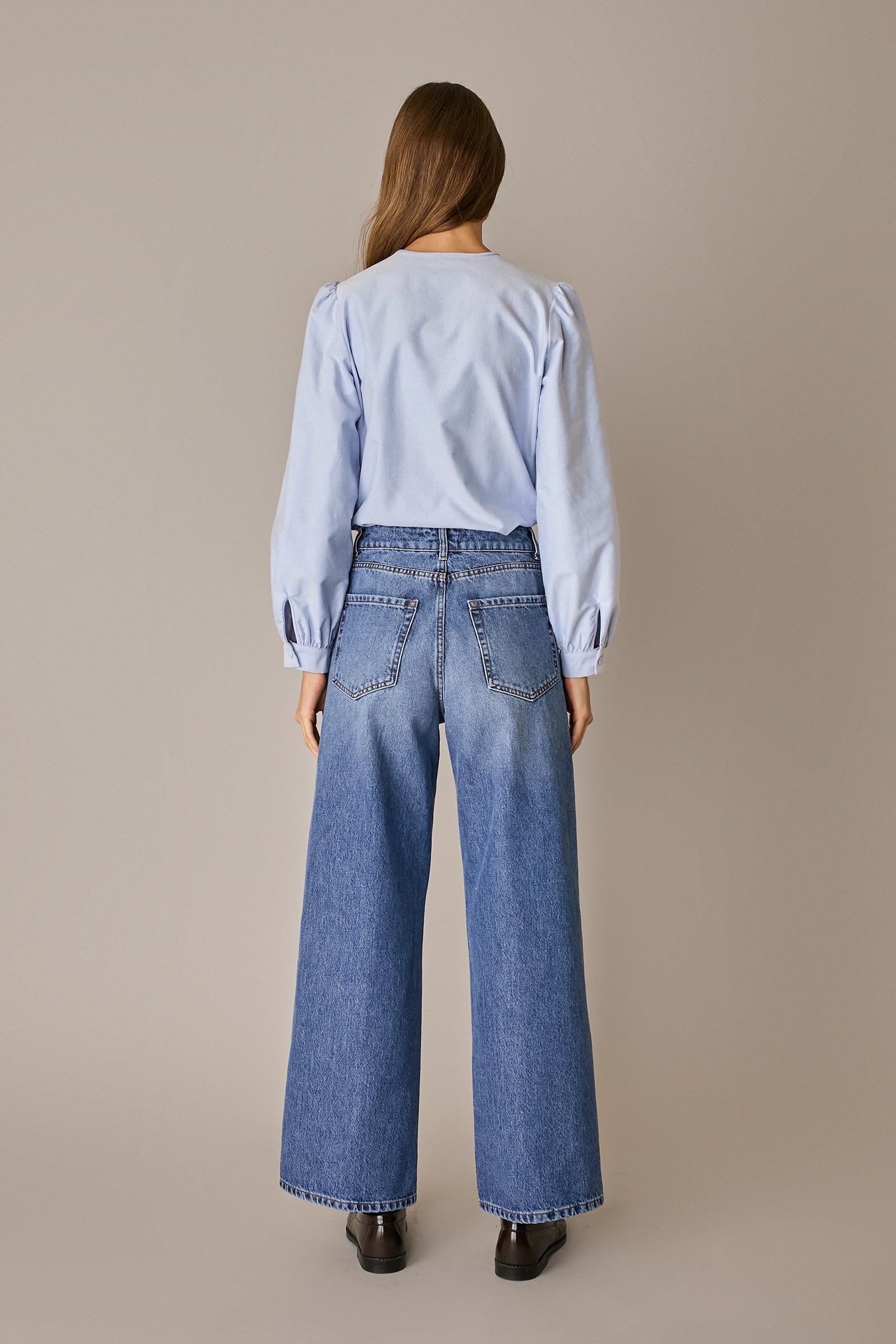Jeans 5 tasche 90s in denim di cotone