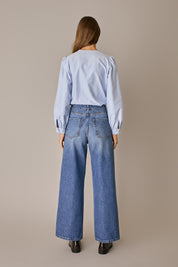 Jeans 5 tasche 90s in denim di cotone