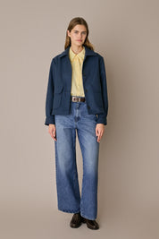 Giacca corta in lana e cashmere