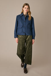 Giacca corta in lana e cashmere