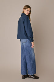 Giacca corta in lana e cashmere