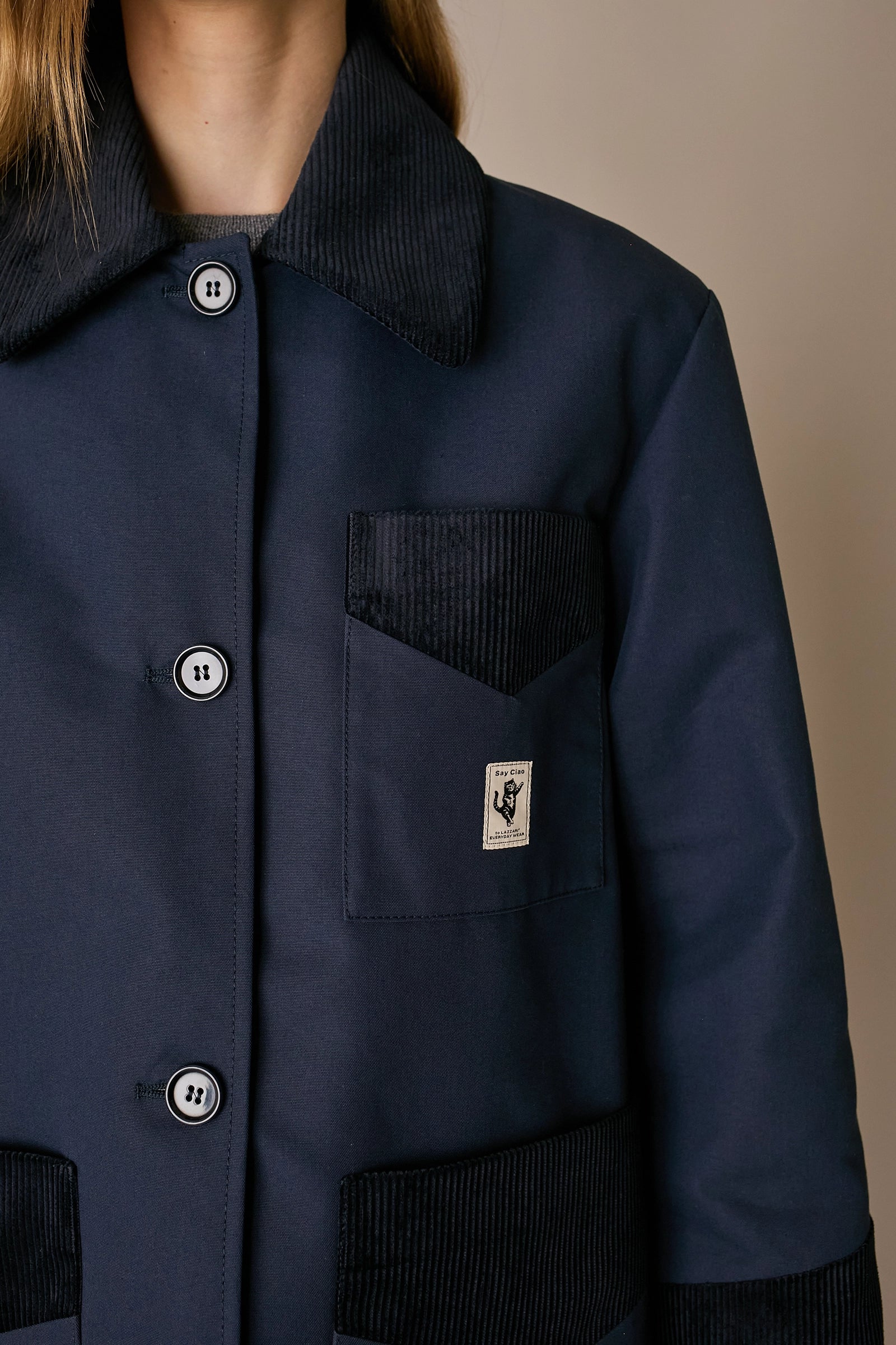 Giacca imbottita – Everyday Wear blu navy, vestibilità regolare e lavorazione trapuntata