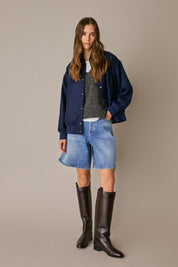 Bomber in lana vergine