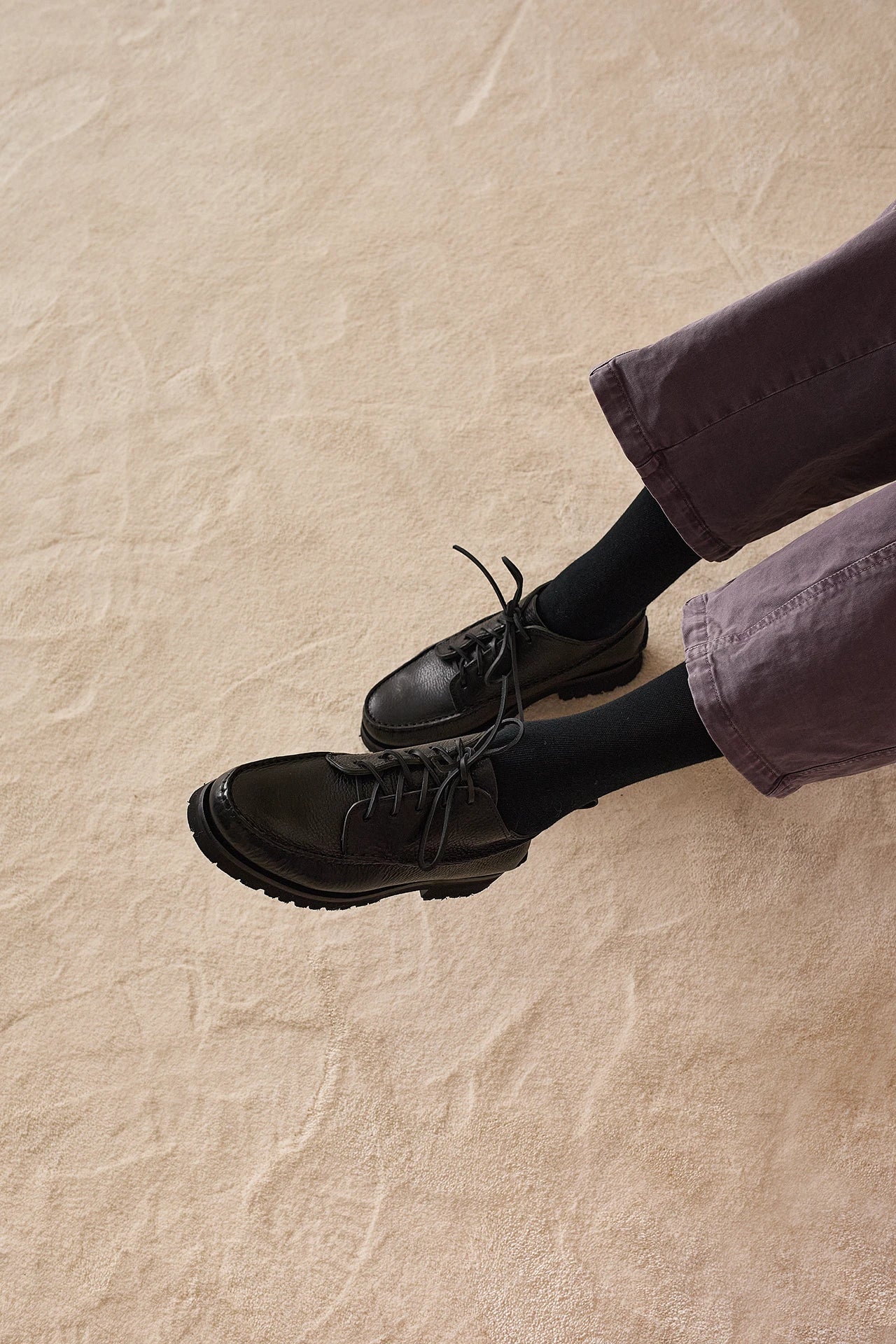 Leather desert boots with Vibram sole