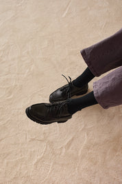 Leather desert boots with Vibram sole