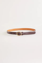 Thin oval bucket rétro belt