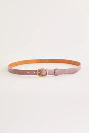 Thin oval bucket rétro belt