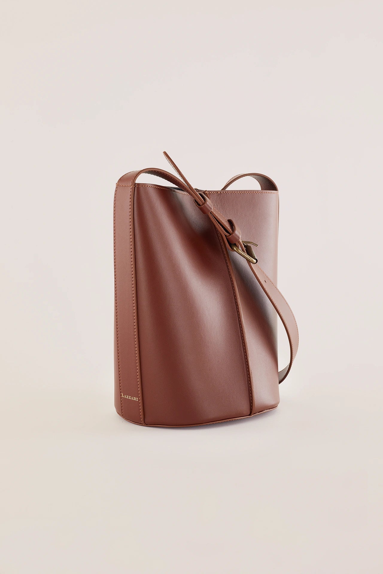 Borsa a secchiello in pelle