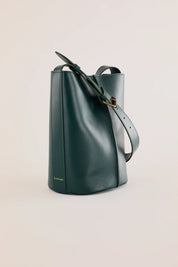 Borsa a secchiello in pelle