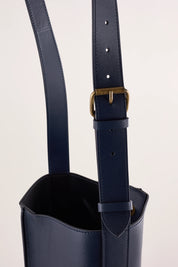 Borsa a secchiello in pelle