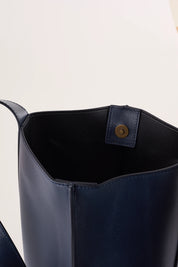 Borsa a secchiello in pelle