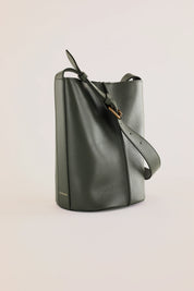 Borsa a secchiello in pelle