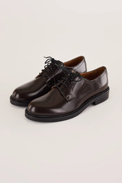 Smooth leather lace-up shoes