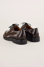 Smooth leather lace-up shoes
