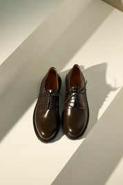 Smooth leather lace-up shoes