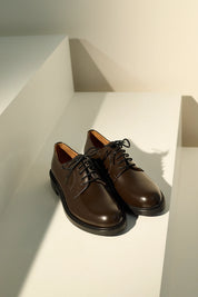 Smooth leather lace-up shoes