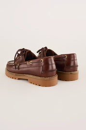 Rubber-soled boat shoes – Bianco