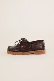 Rubber-soled boat shoes – Bianco