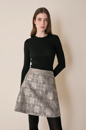 Crew neck sweater in extra-fine merino wool