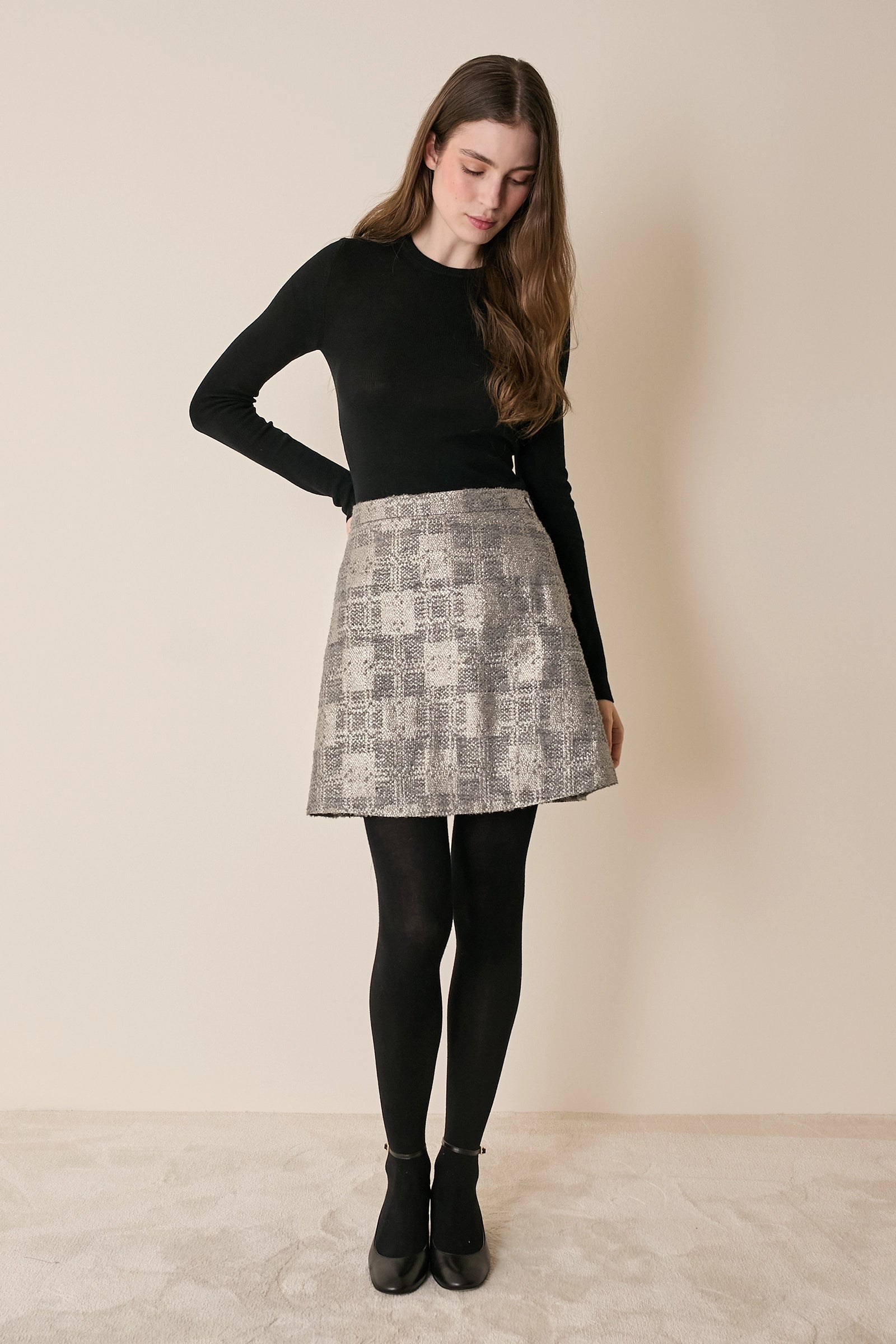 Crew neck sweater in extra-fine merino wool