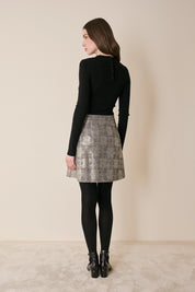 Crew neck sweater in extra-fine merino wool