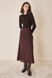 Maglia girocollo in lana merino extrafine