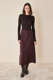 Crew neck sweater in extra-fine merino wool