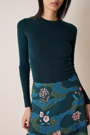 Maglia girocollo in lana merino extrafine