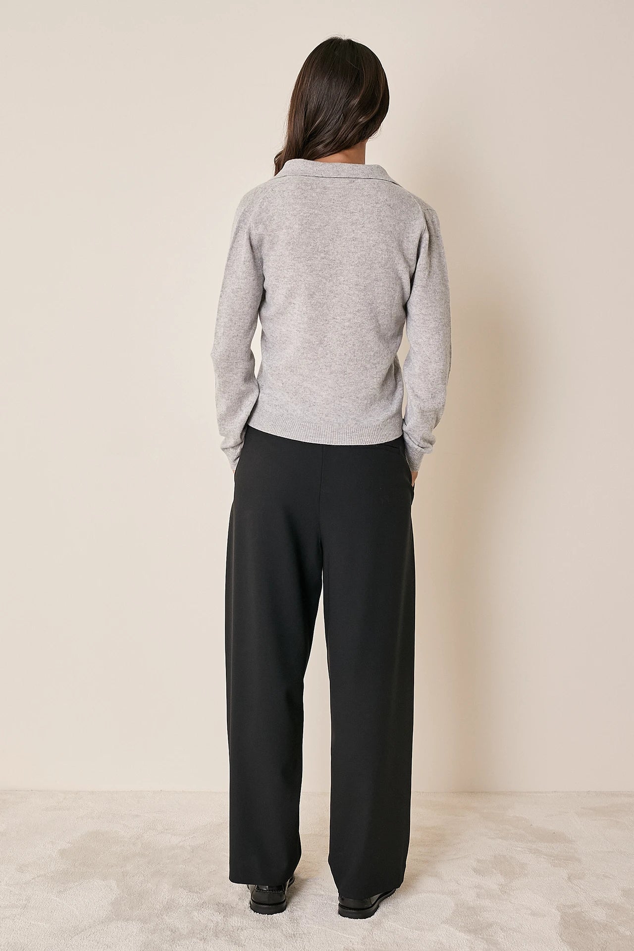 Polo in lana, seta e cashmere