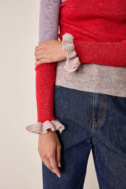 Color block crewneck