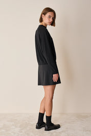 Maglia con collo alto in lana merino