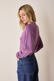 Maglia con collo alto in lana merino