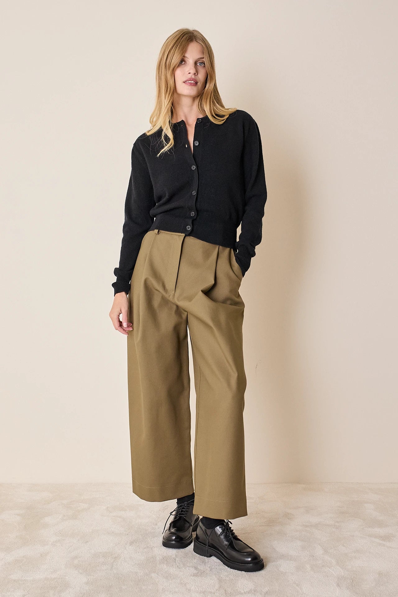 Cardigan in lana e cashmere