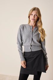 Cardigan in lana e cashmere