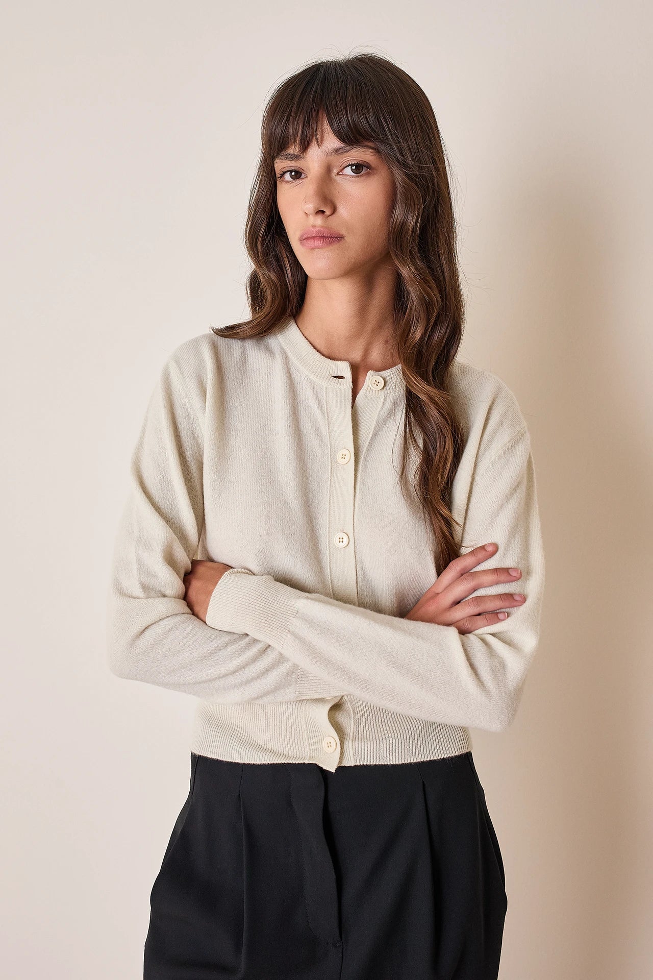 Cardigan in lana e cashmere