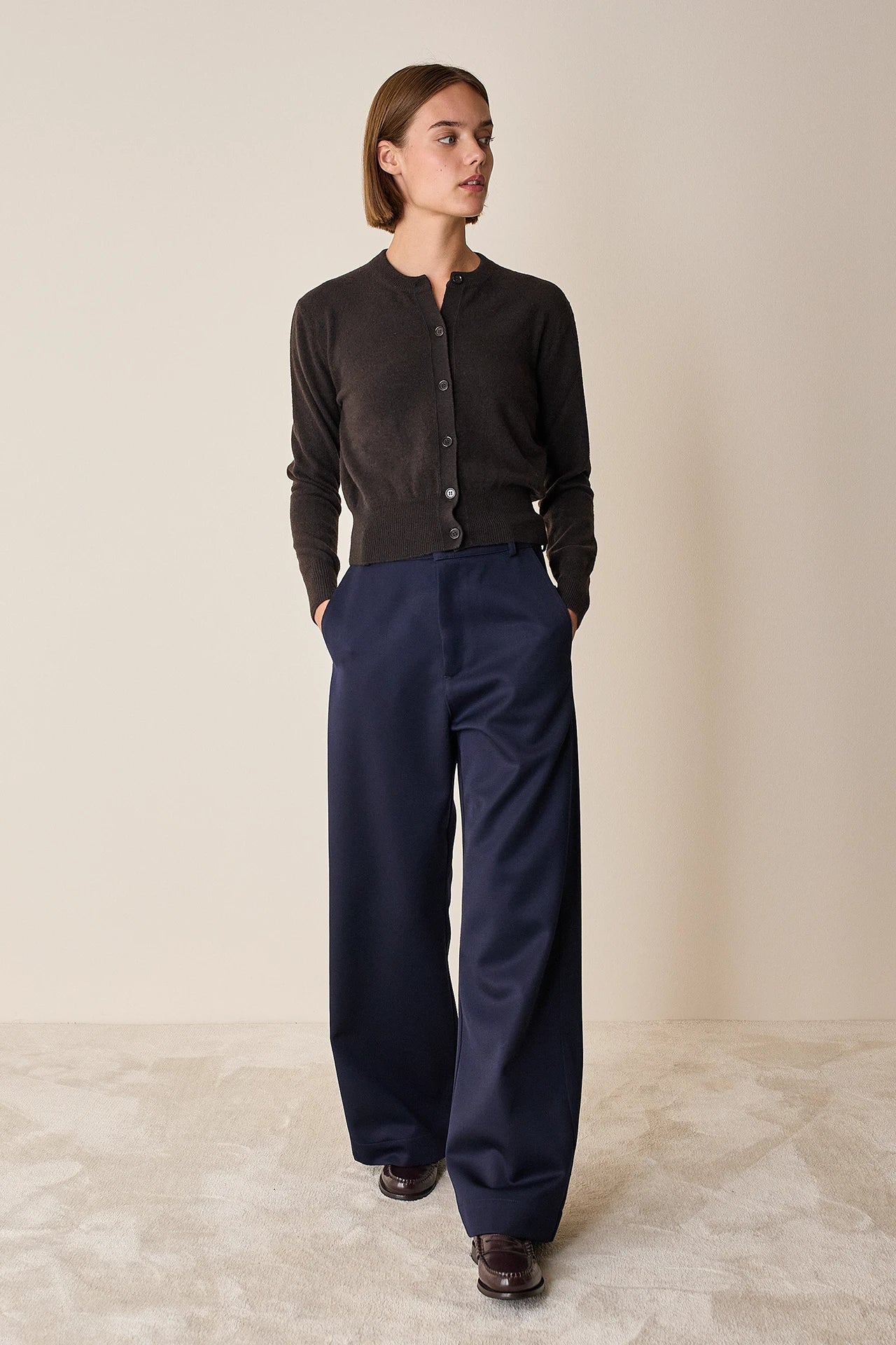 Cardigan in lana e cashmere