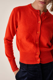 Cardigan in lana e cashmere