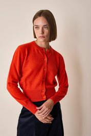 Cardigan in lana e cashmere