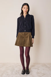 Cardigan con colletto a polo