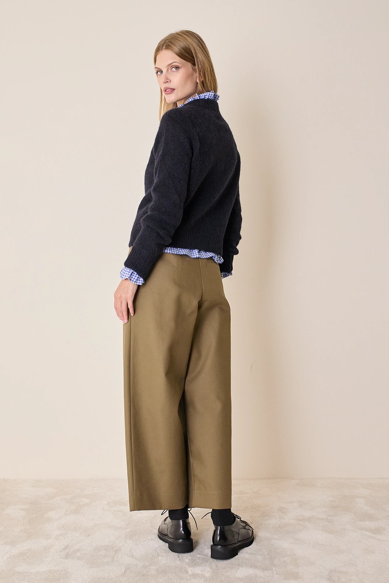 Maglia girocollo in baby alpaca