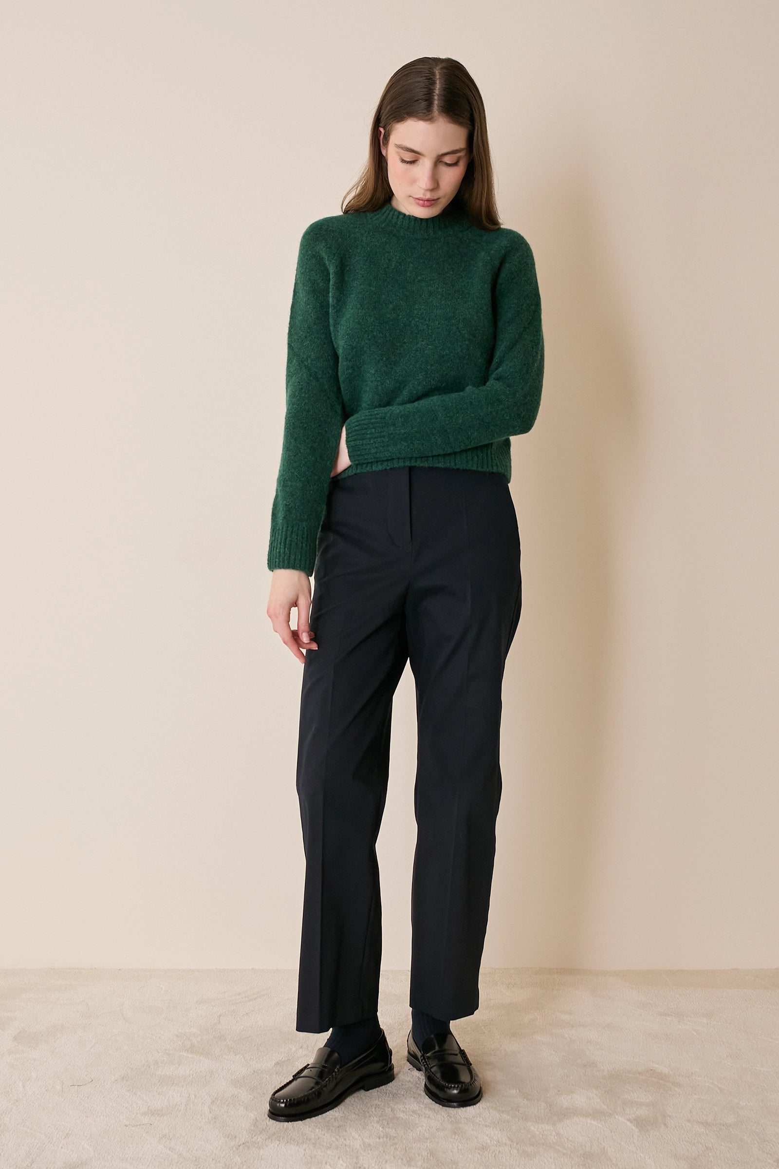 Baby alpaca crewneck