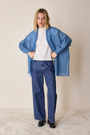 Cardigan kimono in maglia di mohair