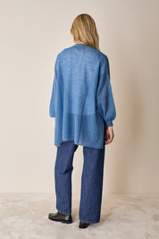 Cardigan kimono in maglia di mohair