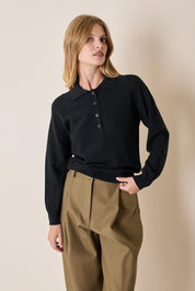 Polo in lana vergine merino extra fine